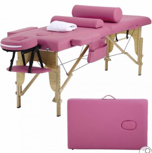 Roze behandel/massage stoel huren Fancy Palace Rotterdam